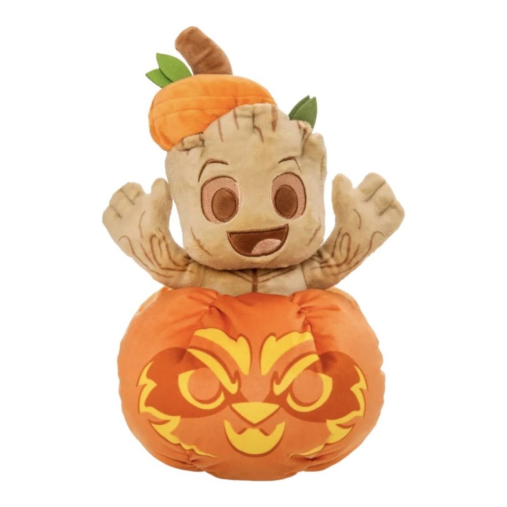 Disney Store Marvel Guardians of the Galaxy Groot Jack-o-Lantern Halloween Plush